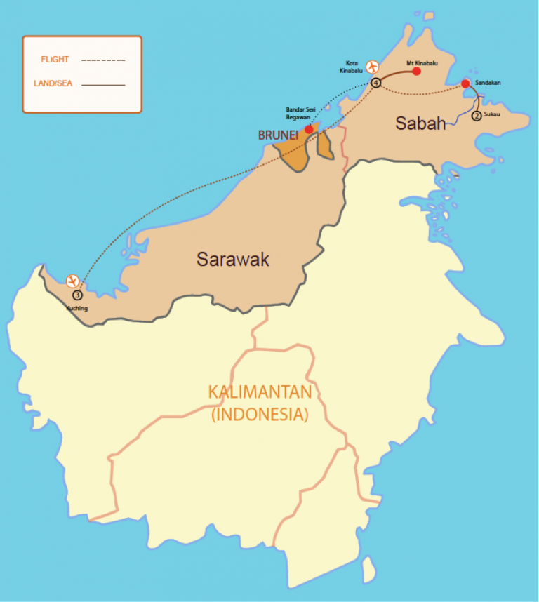 Discover Borneo Dee Luxe Journeys   Discover Borneo Map Correct 768x858 